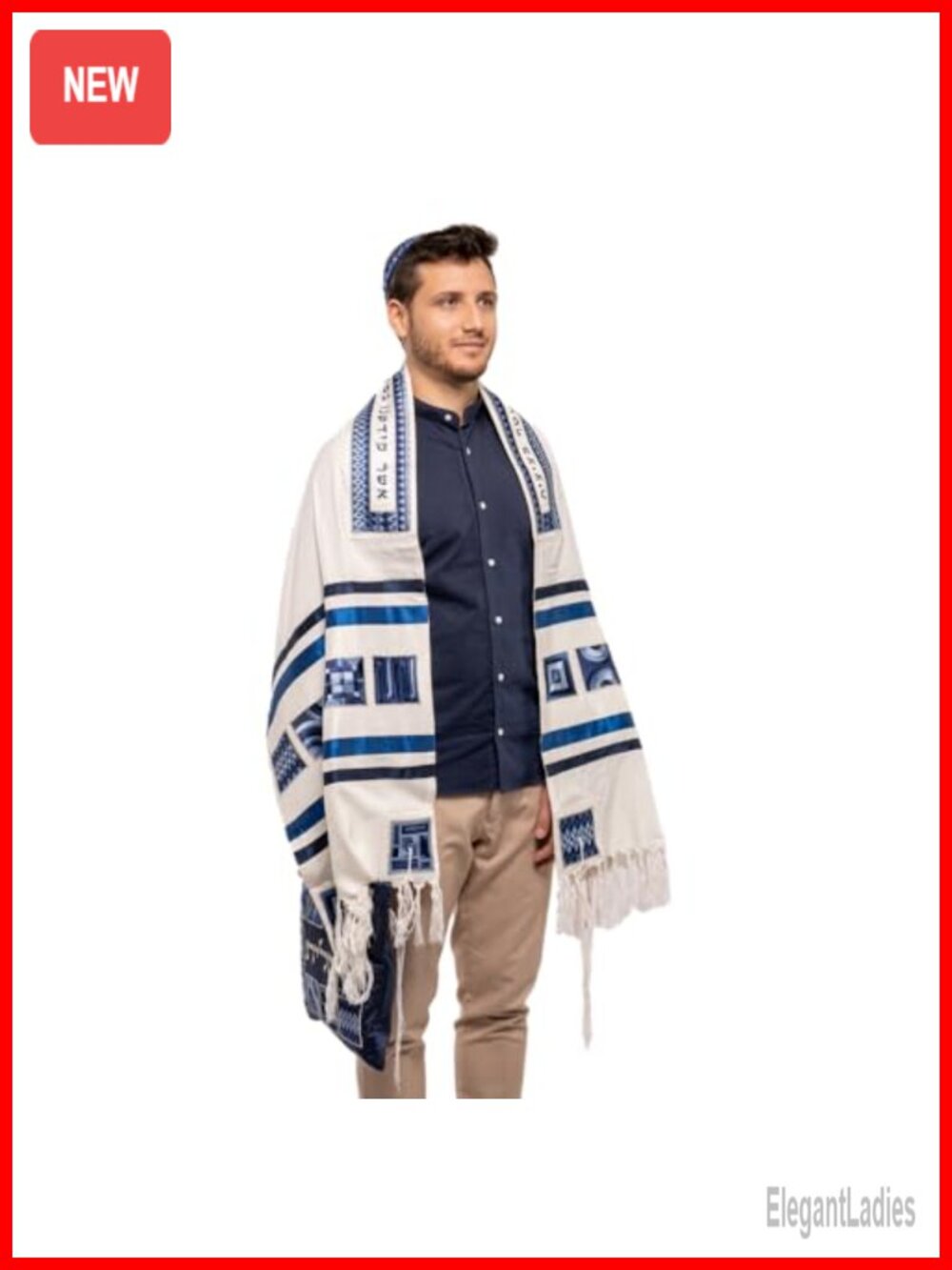 Tallit Prayer Shawl Set Yarmulke Tallis Bag Silk Embroidered
